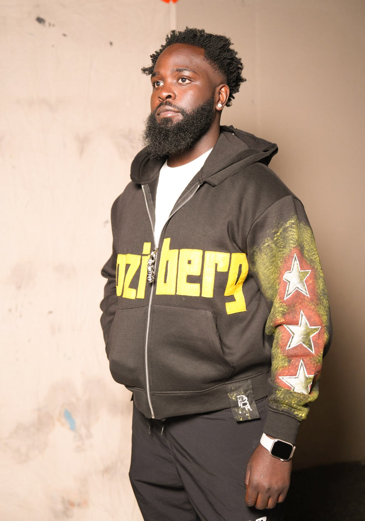 PBM HONEY BLACK ZIP UP