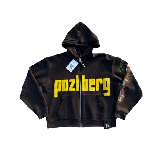 PBM HONEY BLACK ZIP UP