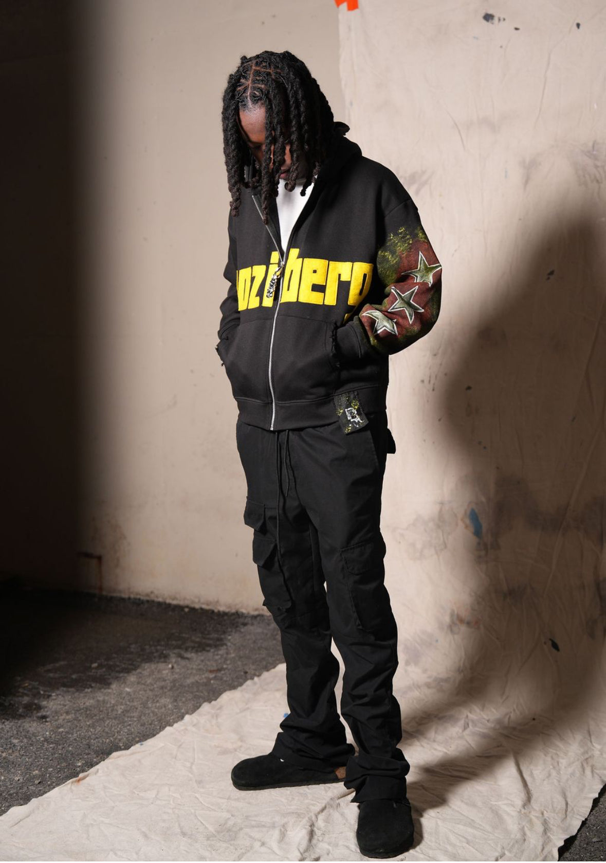 PBM HONEY BLACK ZIP UP