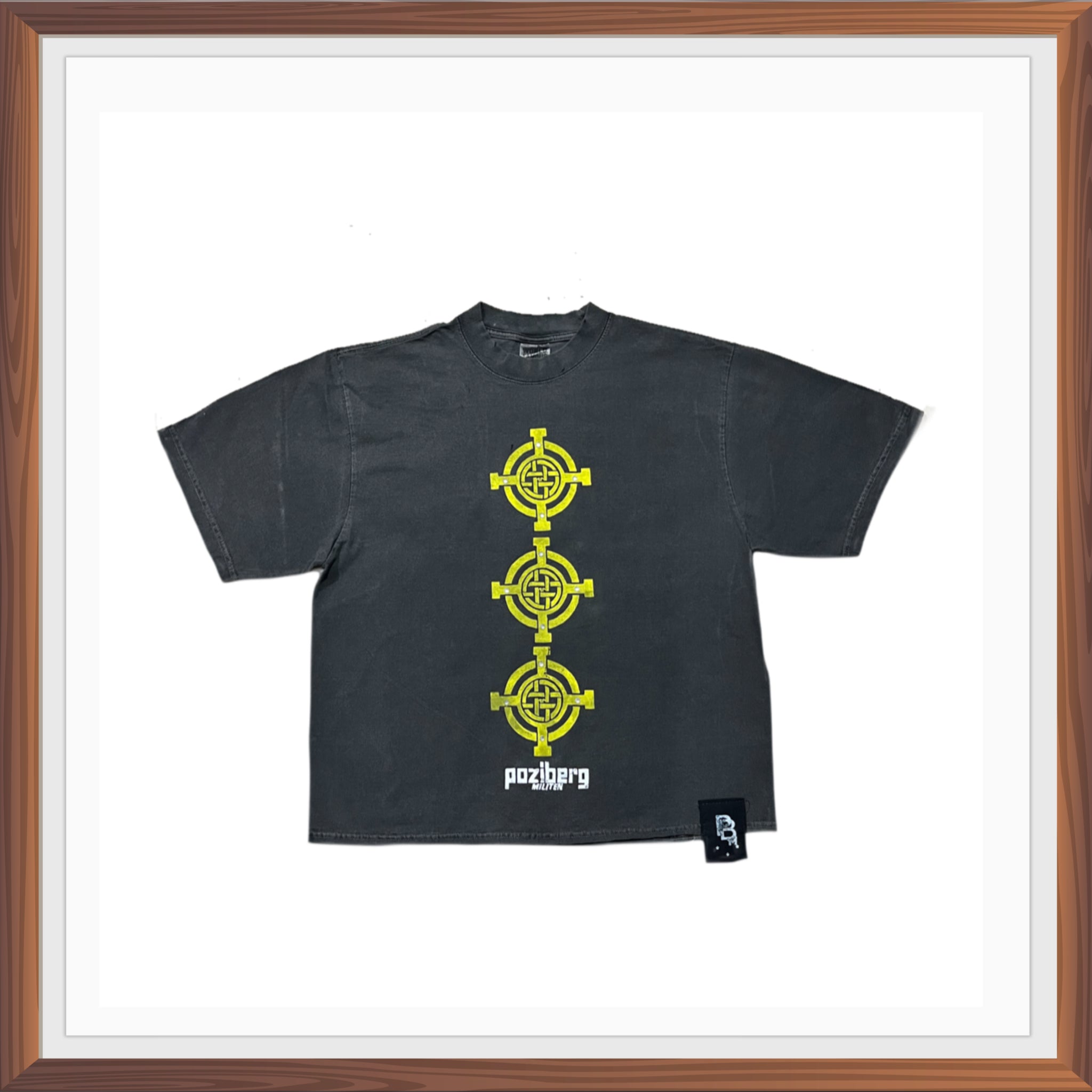 PBM Vintage Black Washed Tee